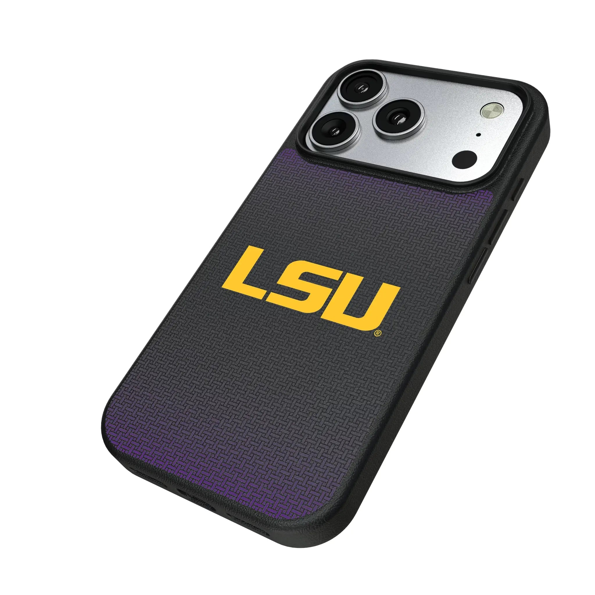Louisiana State University Tigers Linen MagSafe Compatible Phone Case for Apple iPhone