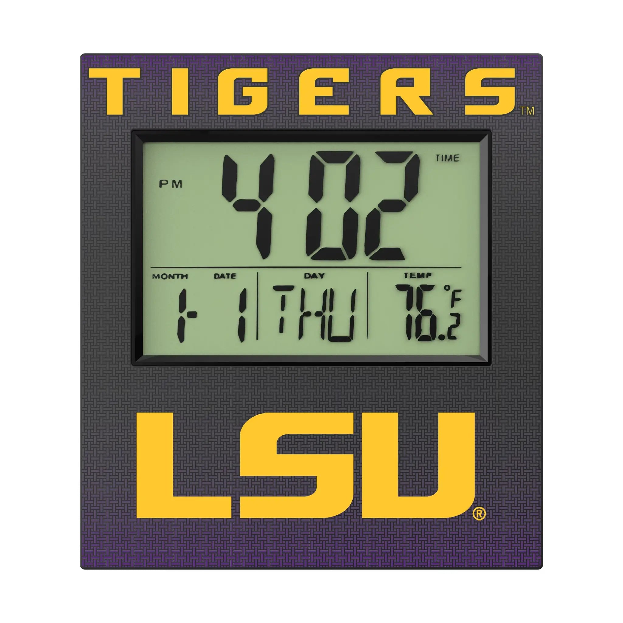 Louisiana State University Tigers Linen Wall Clock