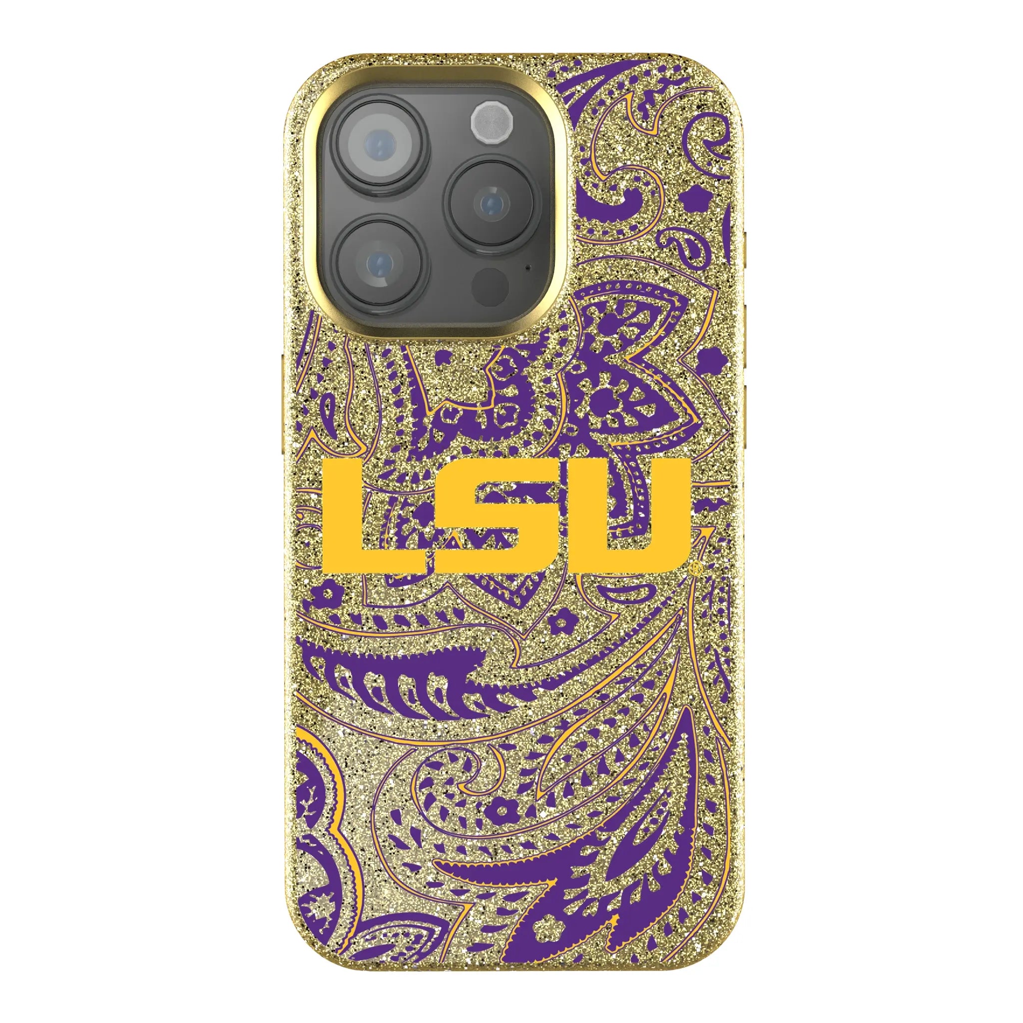 Louisiana State University Tigers Paisley Bling Phone Case