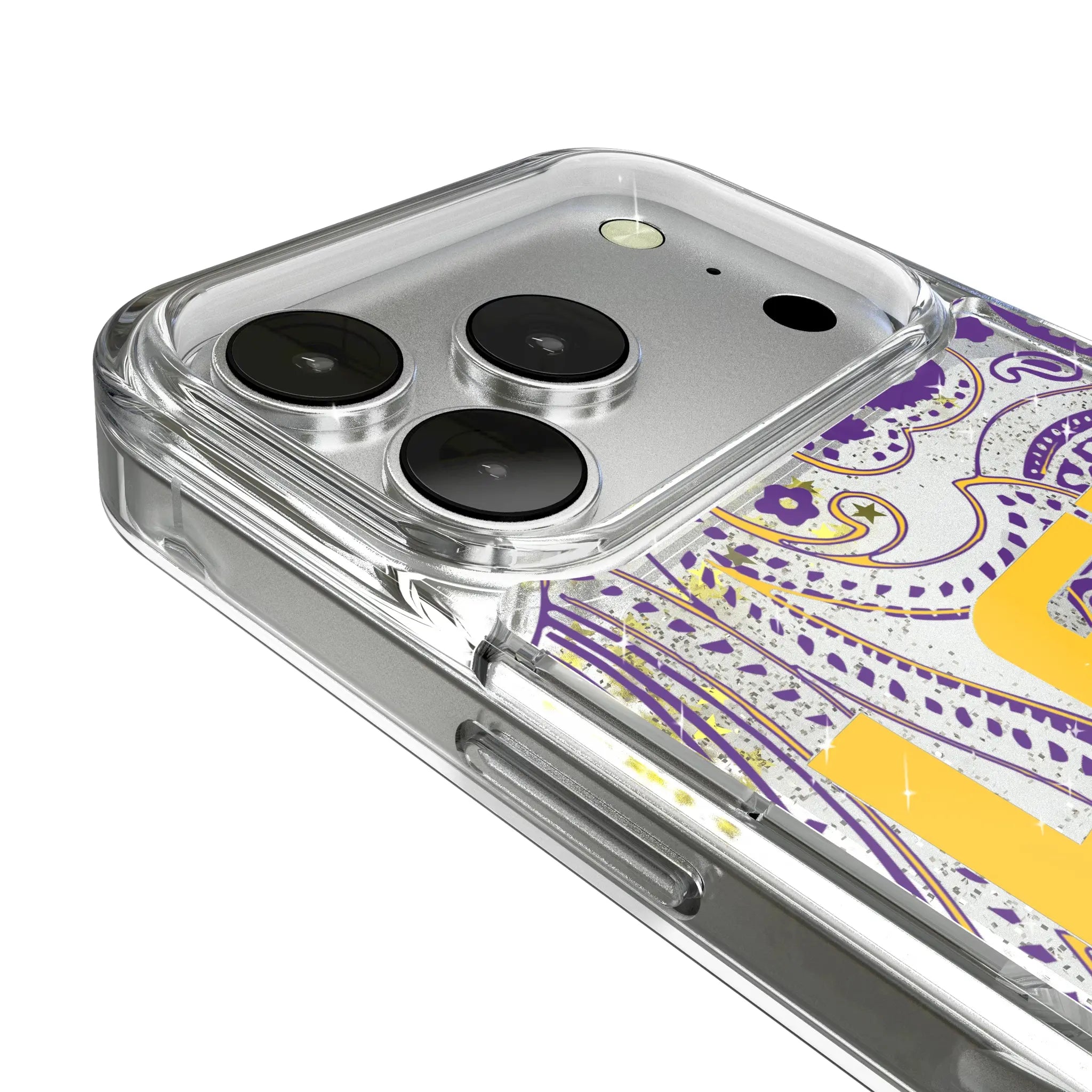 Louisiana State University Tigers Paisley Glitter Phone Case