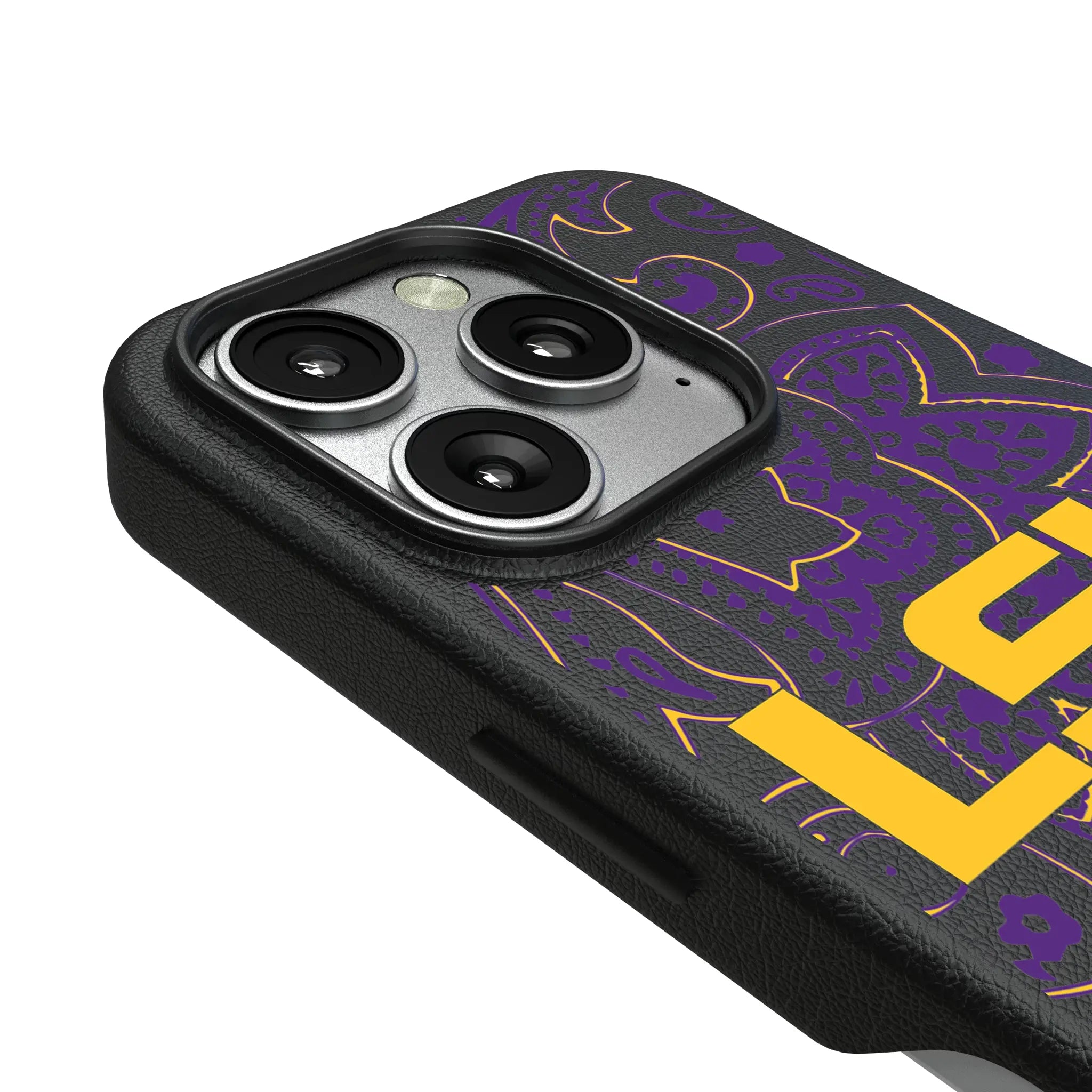 Louisiana State University Tigers Paisley MagSafe Compatible Phone Case for Apple iPhone