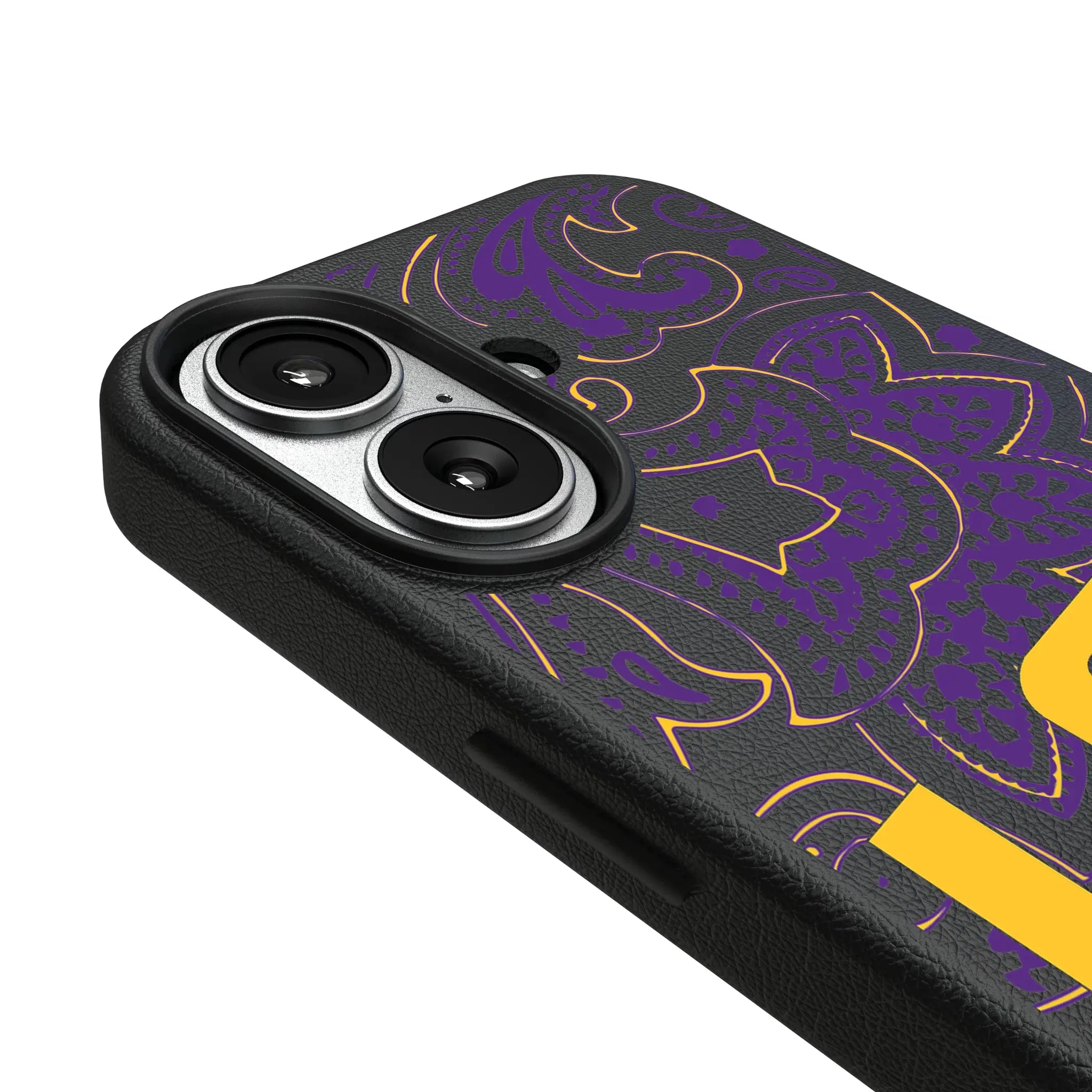 Louisiana State University Tigers Paisley MagSafe Compatible Phone Case for Apple iPhone