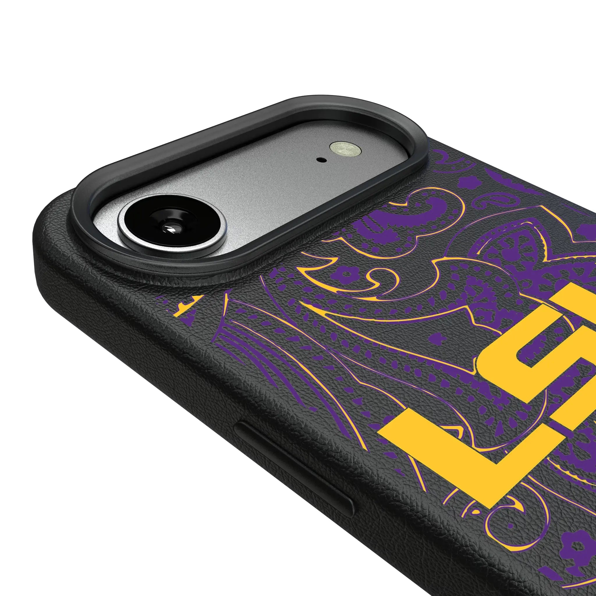 Louisiana State University Tigers Paisley MagSafe Compatible Phone Case for Apple iPhone