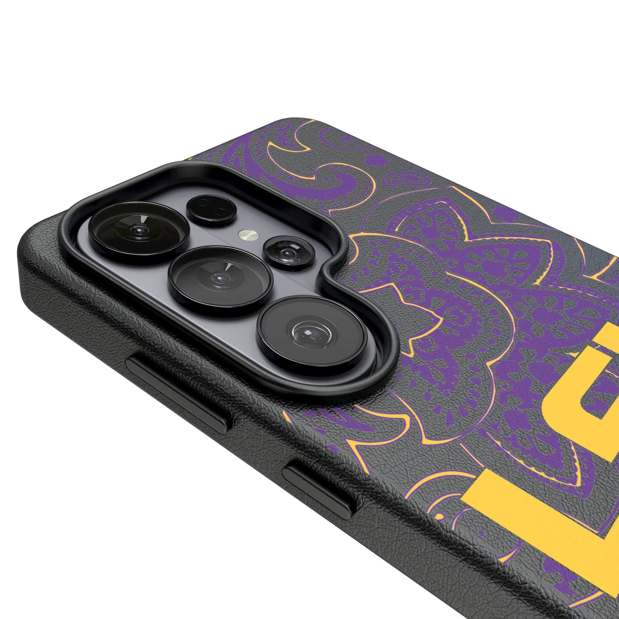 Louisiana State University Tigers Paisley MagSafe Compatible Phone Case for Samsung Galaxy