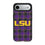 Louisiana State University Tigers Plaid MagSafe Compatible Phone Case for Apple iPhone