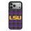 Louisiana State University Tigers Plaid MagSafe Compatible Phone Case for Apple iPhone
