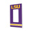 Louisiana State University Tigers Stripe Hidden-Screw Light Switch Plate