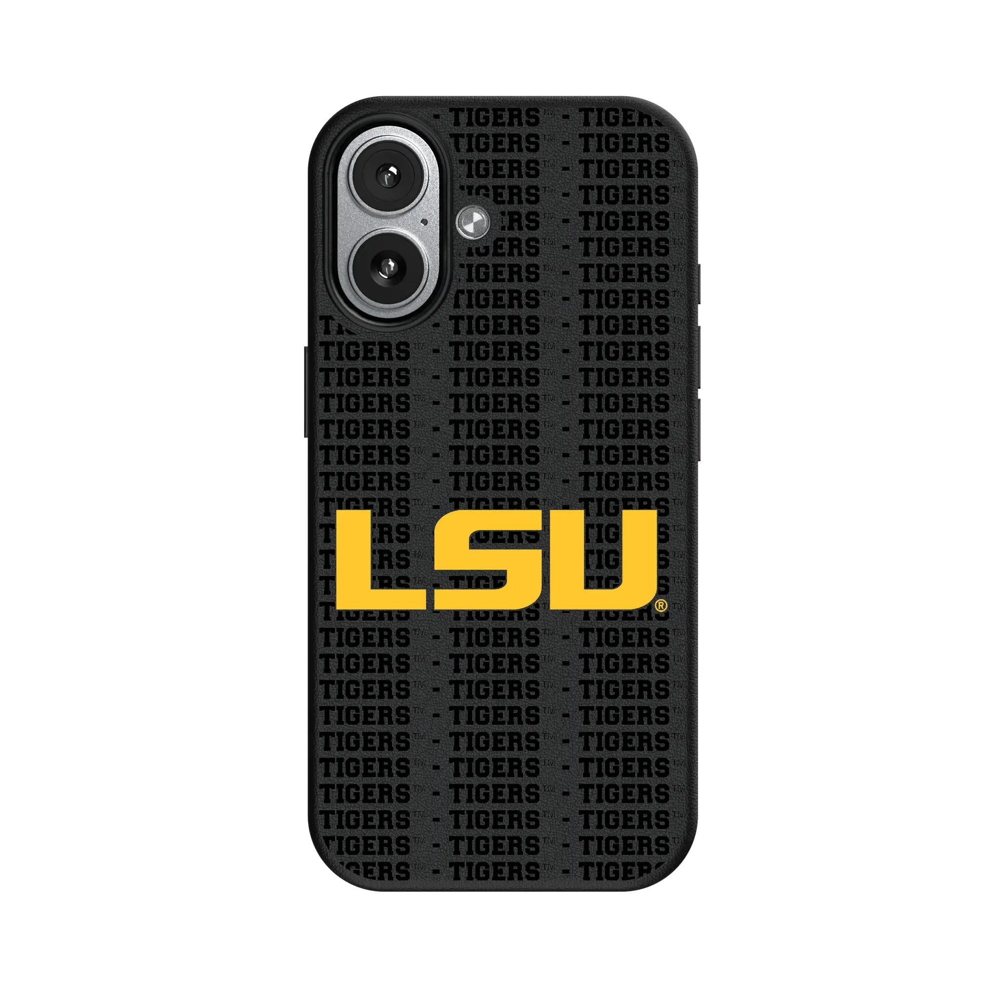 Louisiana State University Tigers Text Backdrop MagSafe Compatible Phone Case for Apple iPhone