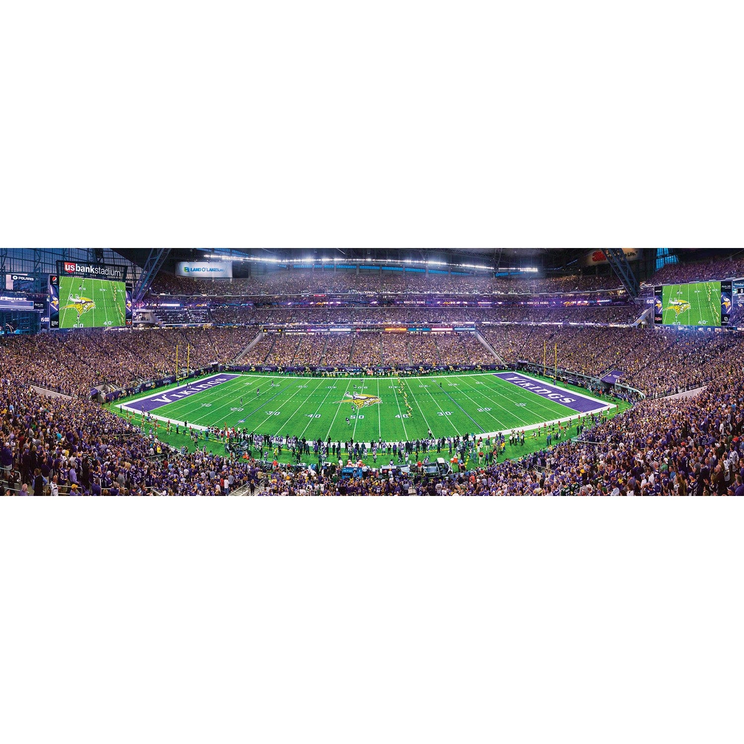 Minnesota Vikings 1000 Piece Panoramic Jigsaw Puzzle - Sports Gifts, Sports Memorabilia, Sports Collectibles, Fan Shop