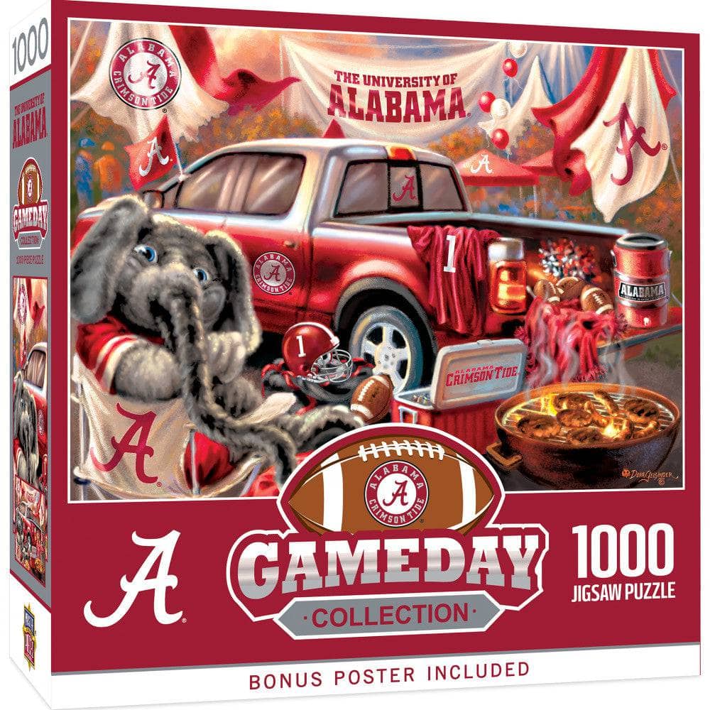 Alabama Crimson Tide Gameday 1000 Piece Jigsaw Puzzle - Sports Gifts, Sports Memorabilia, Sports Collectibles, Fan Shop
