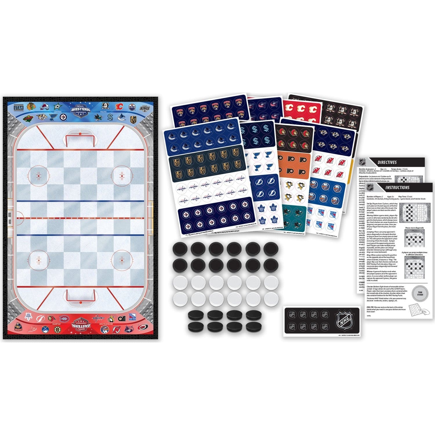 NHL League Checkers Game - Sports Gifts, Sports Memorabilia, Sports Collectibles, Fan Shop