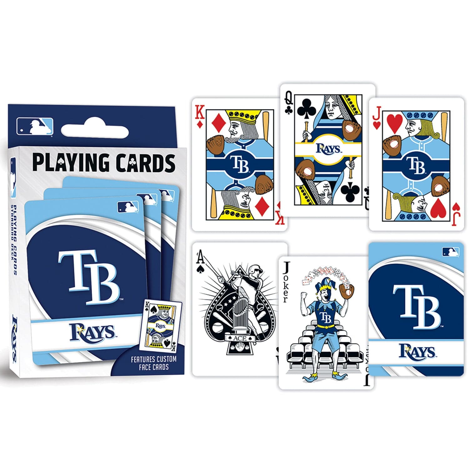 Tampa Bay Rays Official Playing Cards - 54 Card Deck - Sports Gifts, Sports Memorabilia, Sports Collectibles, Fan Shop