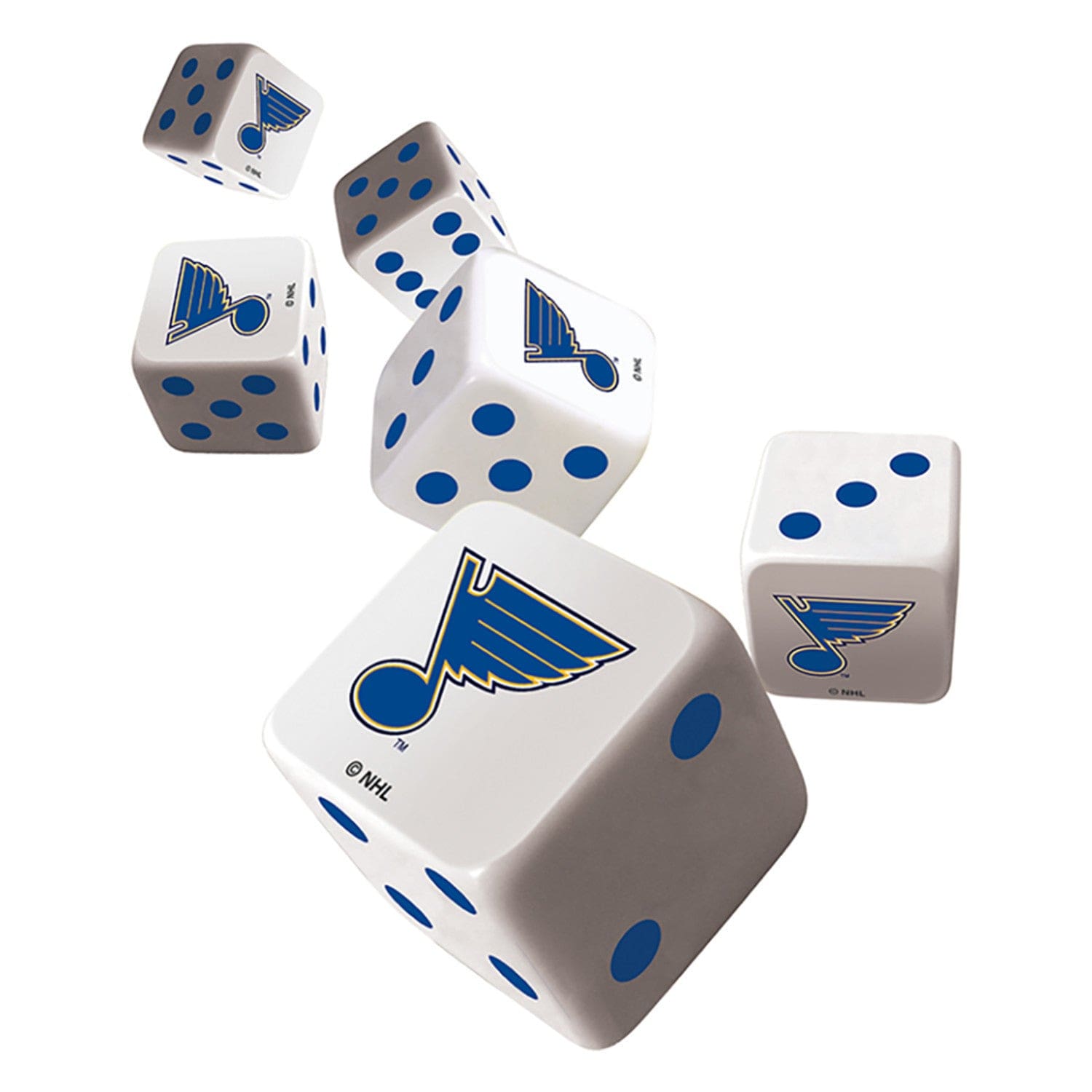 St. Louis Blues Official Dice Set - Sports Gifts, Sports Memorabilia, Sports Collectibles, Fan Shop