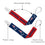 New England Patriots Pacifier Clip Set - 2-Pack