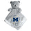 Michigan Wolverines Security Bear in Gray - Sports Gifts, Sports Memorabilia, Sports Collectibles, Fan Shop