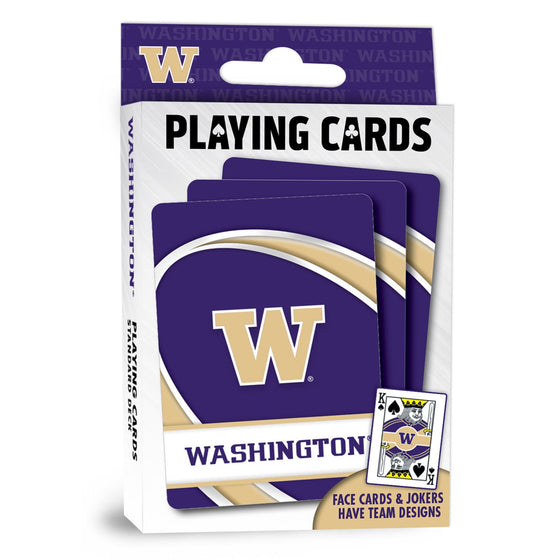 Washington Huskies Playing Cards - 54 Card Deck - 757 Sports Collectibles