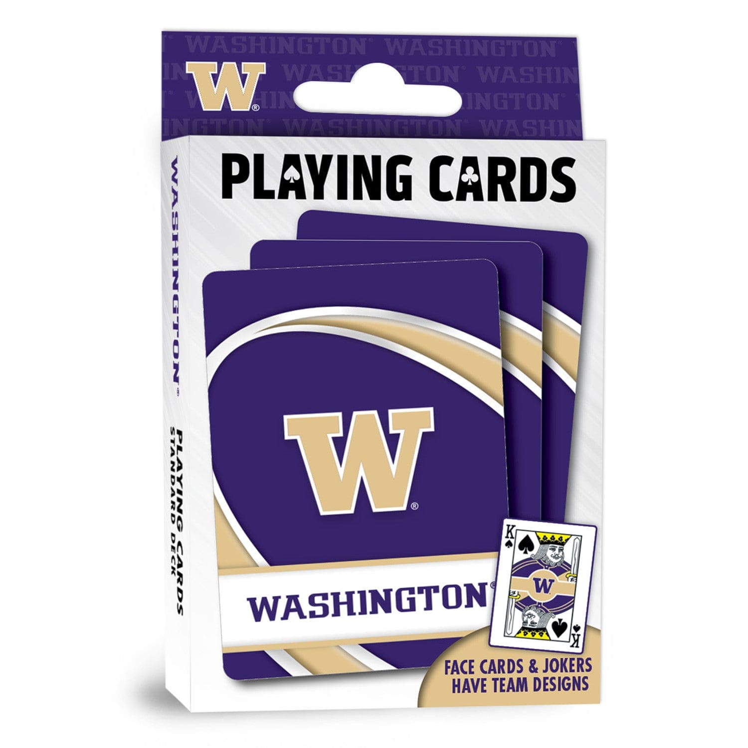 Washington Huskies 54-Card Deck Playing Cards - Sports Gifts, Sports Memorabilia, Sports Collectibles, Fan Shop