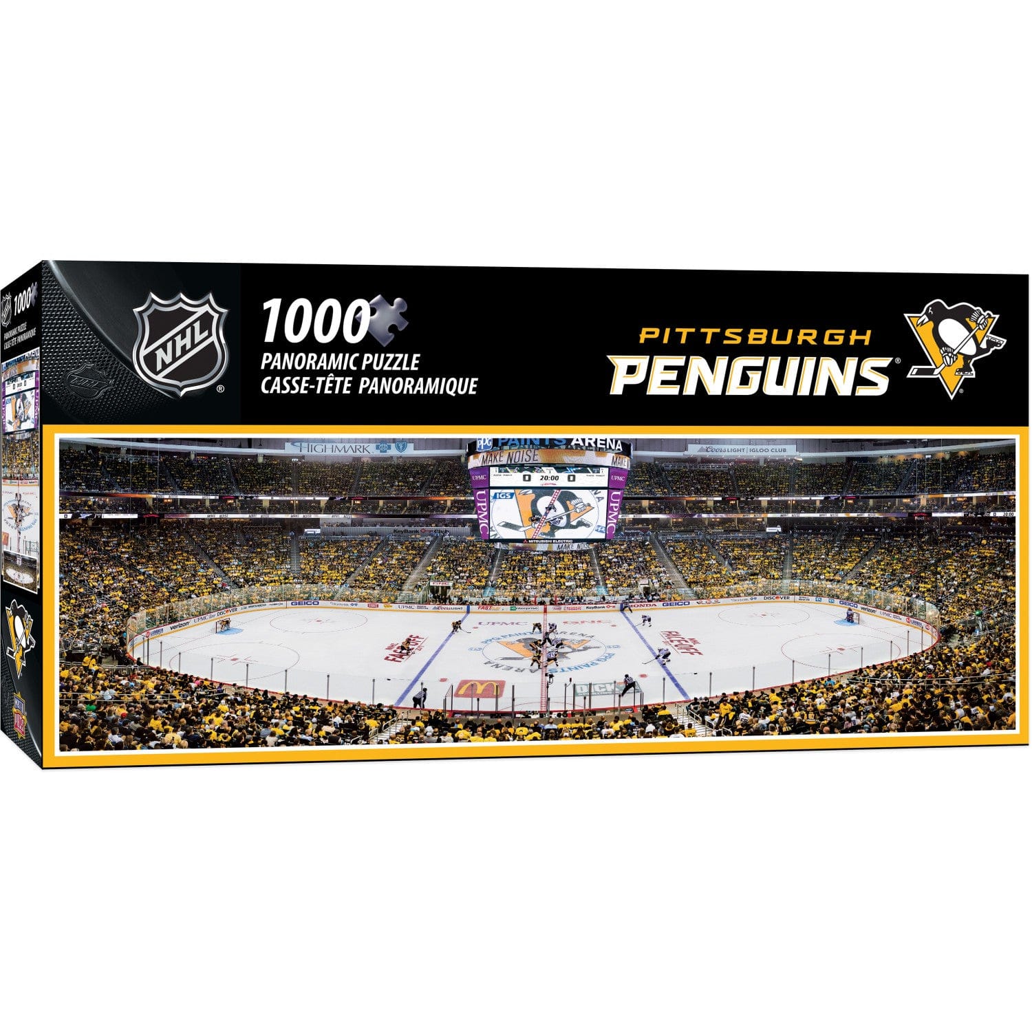 Pittsburgh Penguins 1000 Piece Panoramic Jigsaw Puzzle - Sports Gifts, Sports Memorabilia, Sports Collectibles, Fan Shop