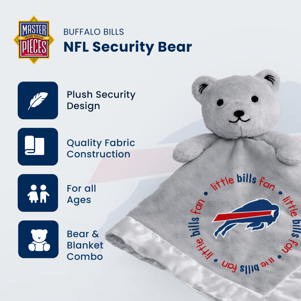 Buffalo Bills Security Bear - Gray Plush Toy - Sports Gifts, Sports Memorabilia, Sports Collectibles, Fan Shop