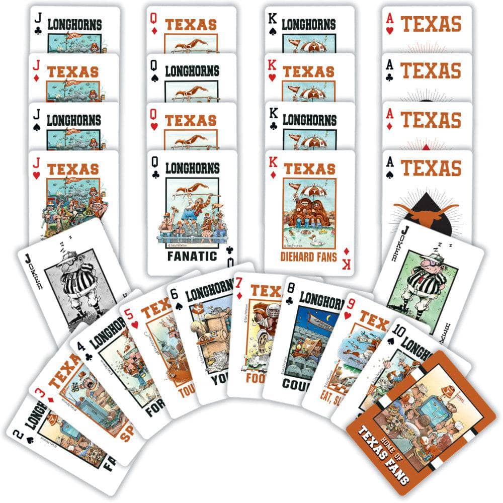 Texas Longhorns Fan Deck Playing Cards - 54 Card Deck