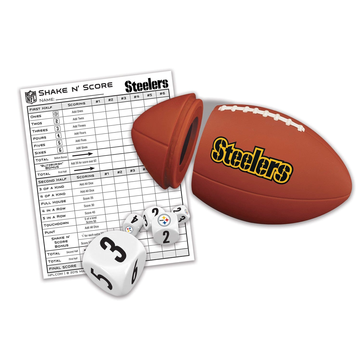 Pittsburgh Steelers Shake n' Score Game - Sports Gifts, Sports Memorabilia, Sports Collectibles, Fan Shop