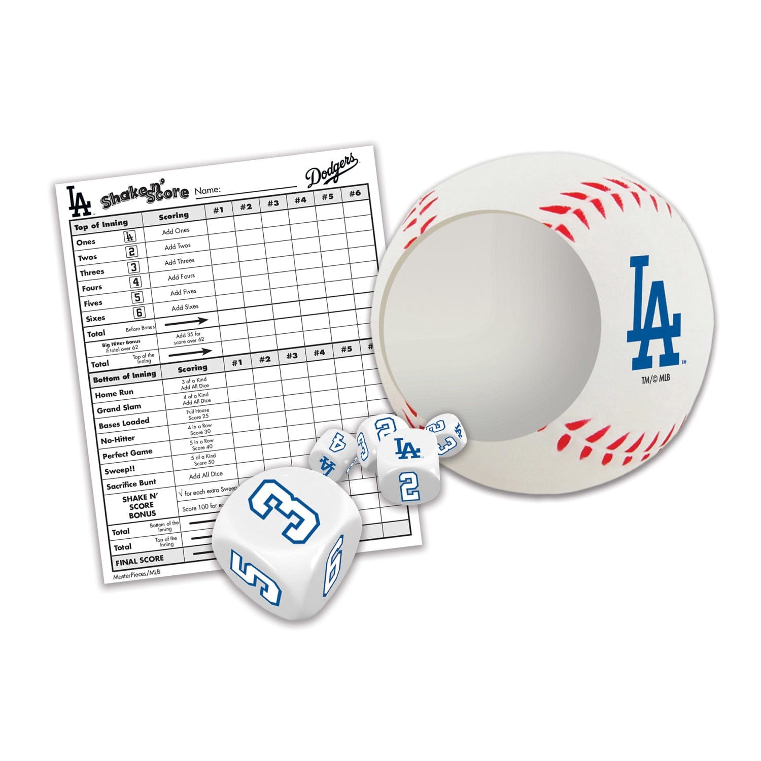 Los Angeles Dodgers Shake n' Score Game - Sports Gifts, Sports Memorabilia, Sports Collectibles, Fan Shop