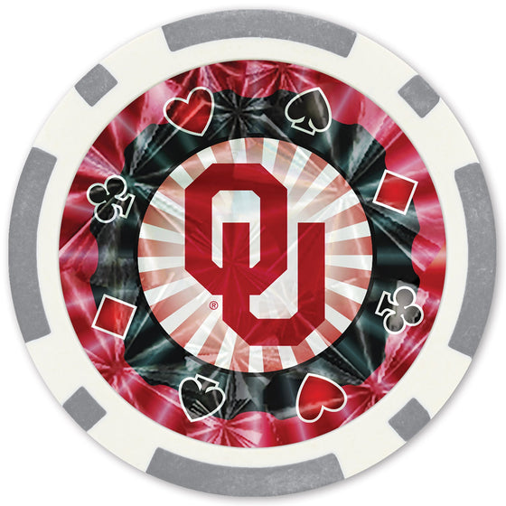 Oklahoma Sooners 20 Piece Poker Chips - 757 Sports Collectibles