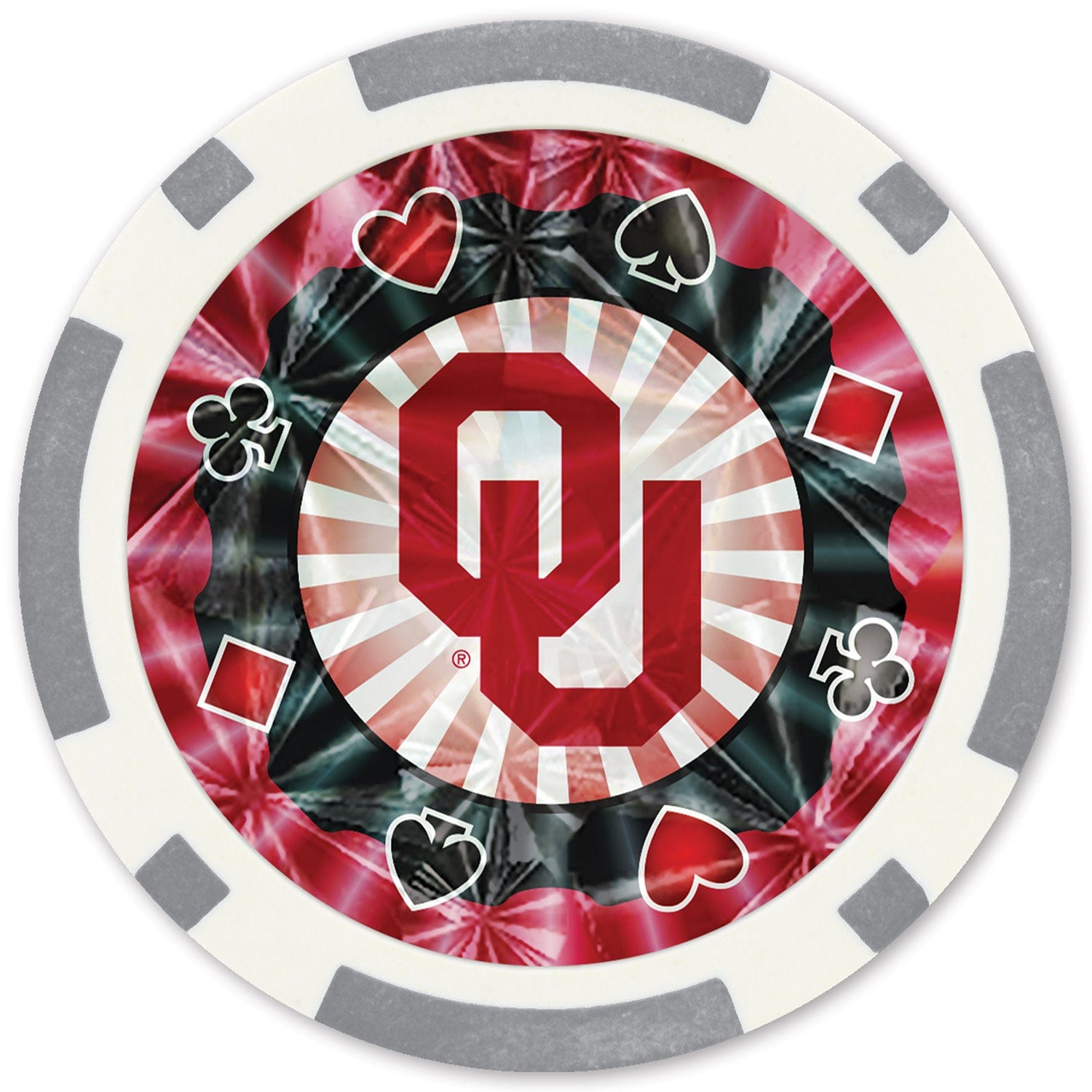 Oklahoma Sooners 20-Piece Poker Chip Set - Sports Gifts, Sports Memorabilia, Sports Collectibles, Fan Shop