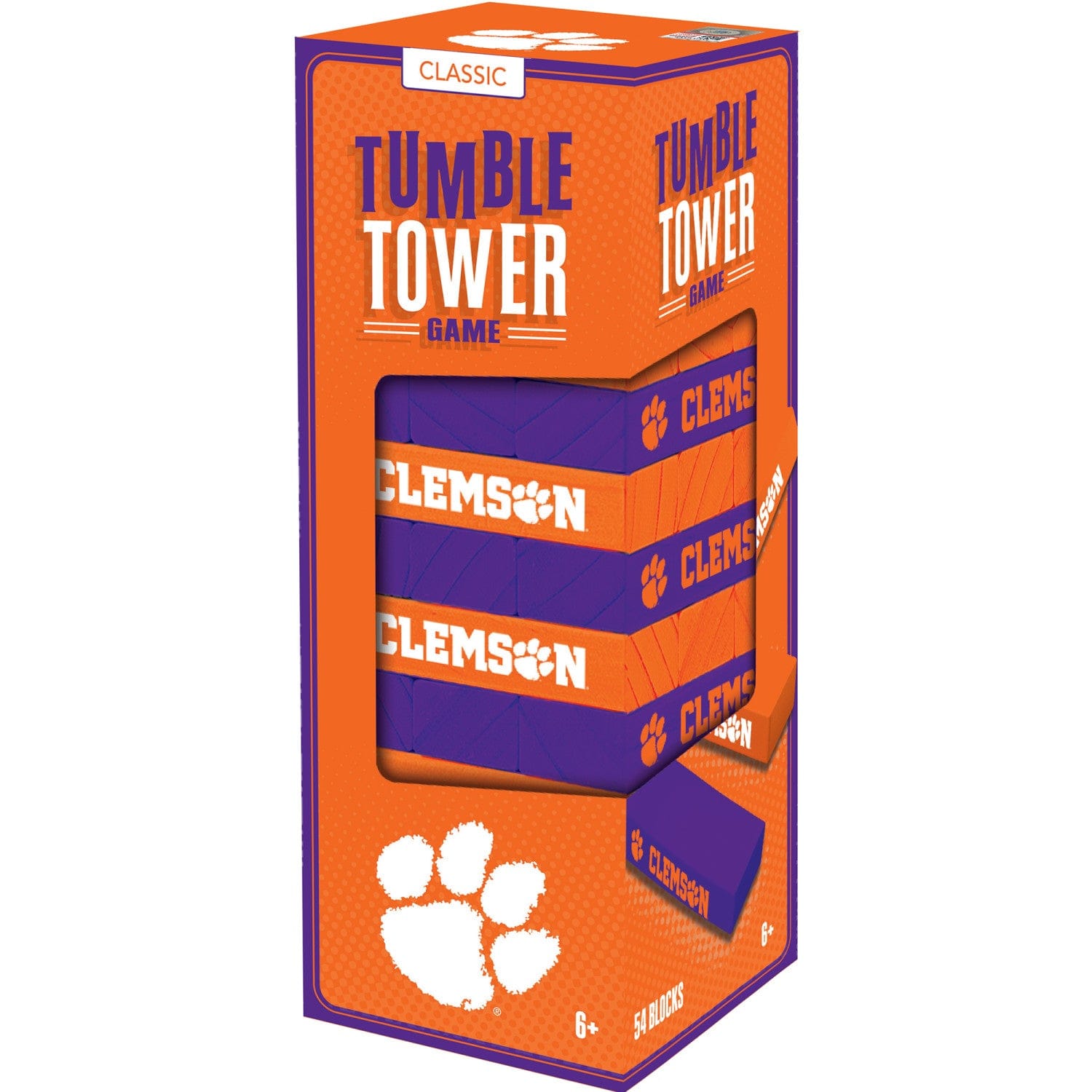 Clemson Tigers Tumble Tower Game - Sports Gifts, Sports Memorabilia, Sports Collectibles, Fan Shop
