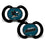 San Jose Sharks Pacifier 2-Pack - Sports Gifts, Sports Memorabilia, Sports Collectibles, Fan Shop