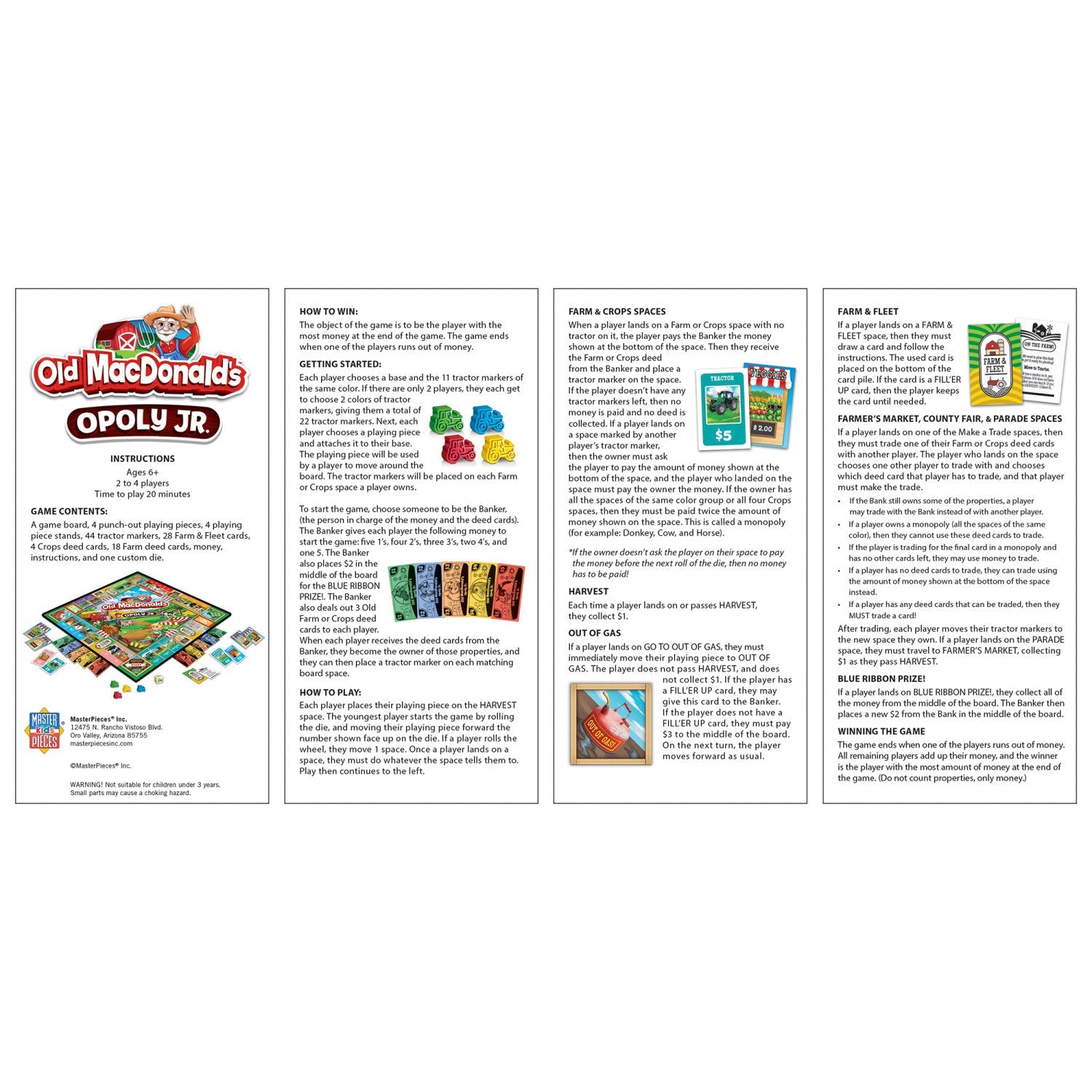 Old MacDonald's Opoly Junior - 757 Sports Collectibles