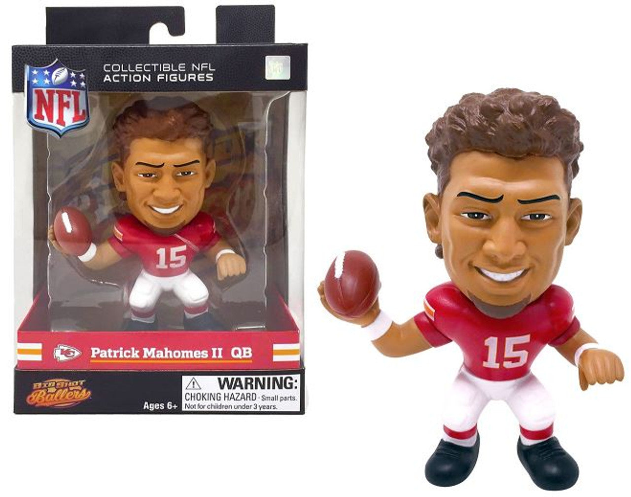 Patrick Mahomes (Kansas City Chiefs) NFL Big Shot Ballers 5" Figure - 757 Sports Collectibles