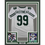 Framed Autographed/Signed Mark Gastineau 35x39 New York White Football Jersey JSA COA