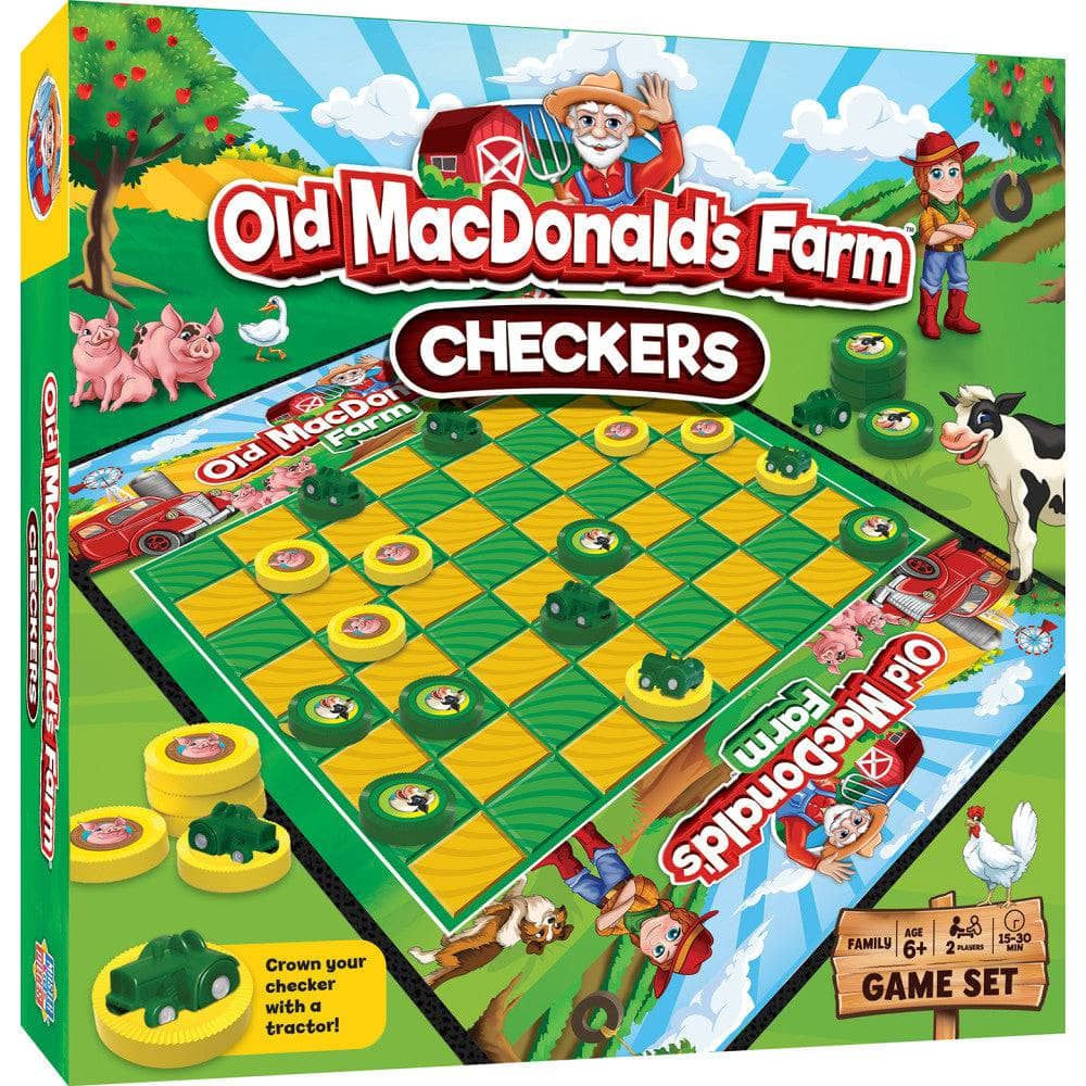Old MacDonald's Farm Checkers Game - Sports Gifts, Sports Memorabilia, Sports Collectibles, Fan Shop
