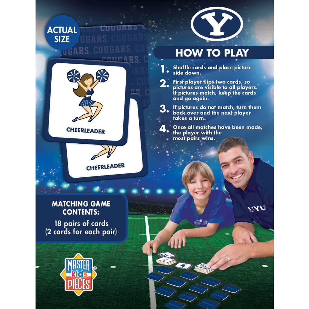 BYU Cougars Memory Matching Game - Sports Gifts, Sports Memorabilia, Sports Collectibles, Fan Shop