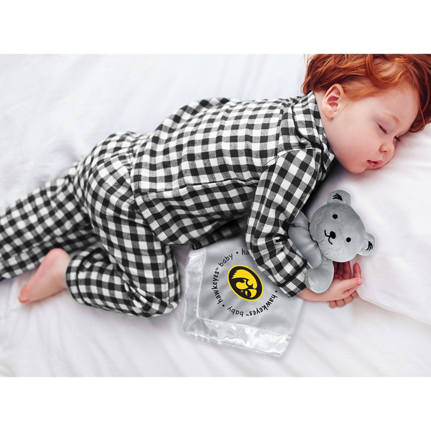 Iowa Hawkeyes Security Bear - Gray - Sports Gifts, Sports Memorabilia, Sports Collectibles, Fan Shop