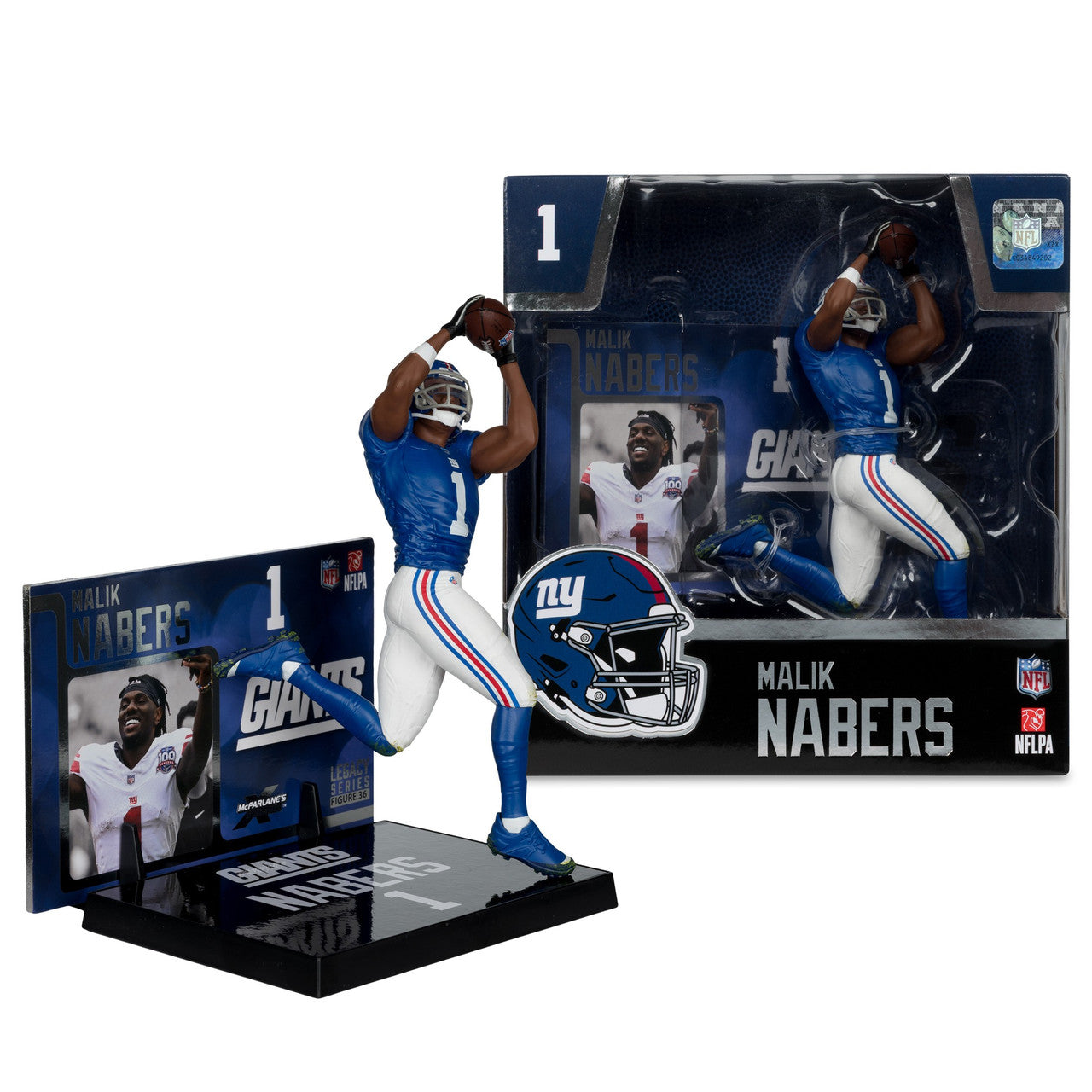 Malik Nabers (New York Giants) NFL 7" Figure McFarlane - Sports Gifts, Sports Memorabilia, Sports Collectibles, Fan Shop