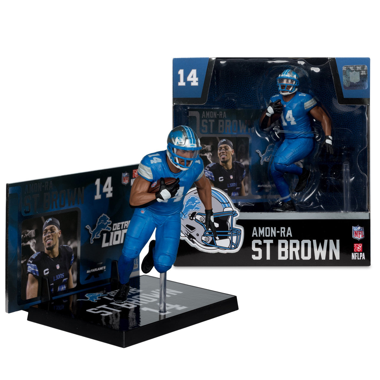 Amon-Ra St. Brown (Detroit Lions) NFL 7" Figure McFarlane - Sports Gifts, Sports Memorabilia, Sports Collectibles, Fan Shop