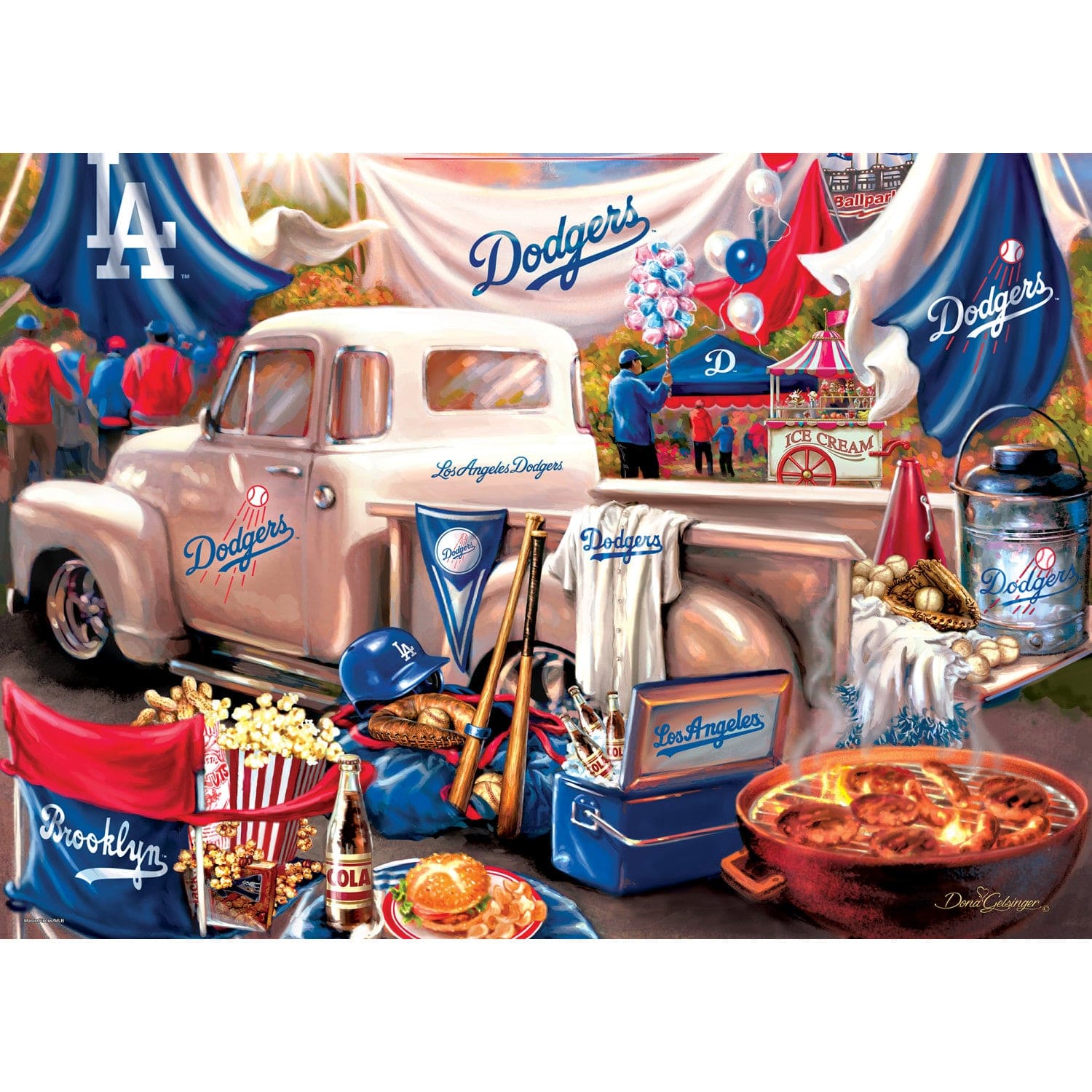 Los Angeles Dodgers Gameday 1000-Piece Jigsaw Puzzle - Sports Gifts, Sports Memorabilia, Sports Collectibles, Fan Shop