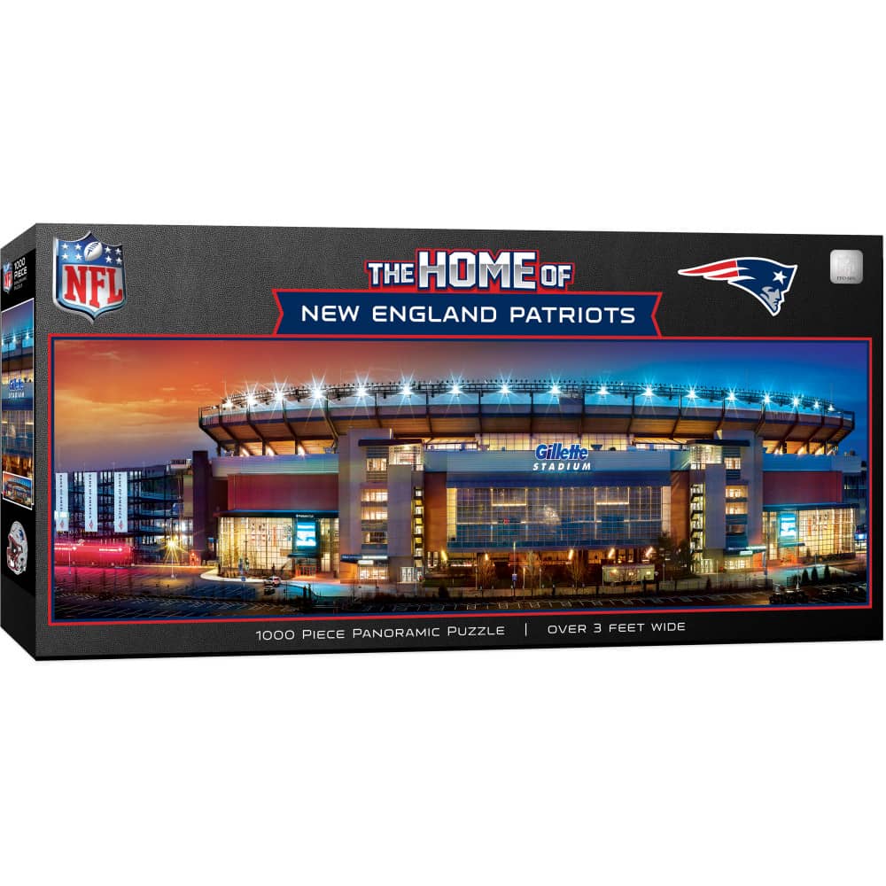 New England Patriots Stadium View 1000 Piece Panoramic Jigsaw Puzzle