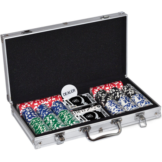 Las Vegas Raiders 300 Piece Poker Set - 757 Sports Collectibles