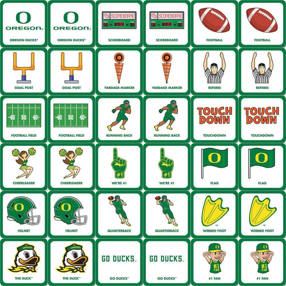 Oregon Ducks Memory Matching Game - Sports Gifts, Sports Memorabilia, Sports Collectibles, Fan Shop
