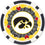 Iowa Hawkeyes 100 Piece Poker Chip Set