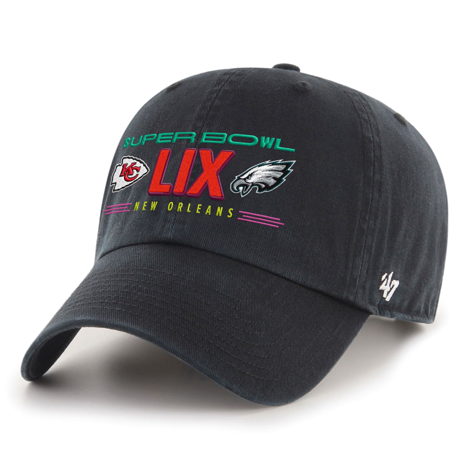 Super Bowl LIX 59 Dueling Adjustable Strapback Hat - Philadelphia Eagles v Kansas City Chiefs - Sports Collectibles, Sports Memorabilia, Sports Fan Shop, Sports Gifts