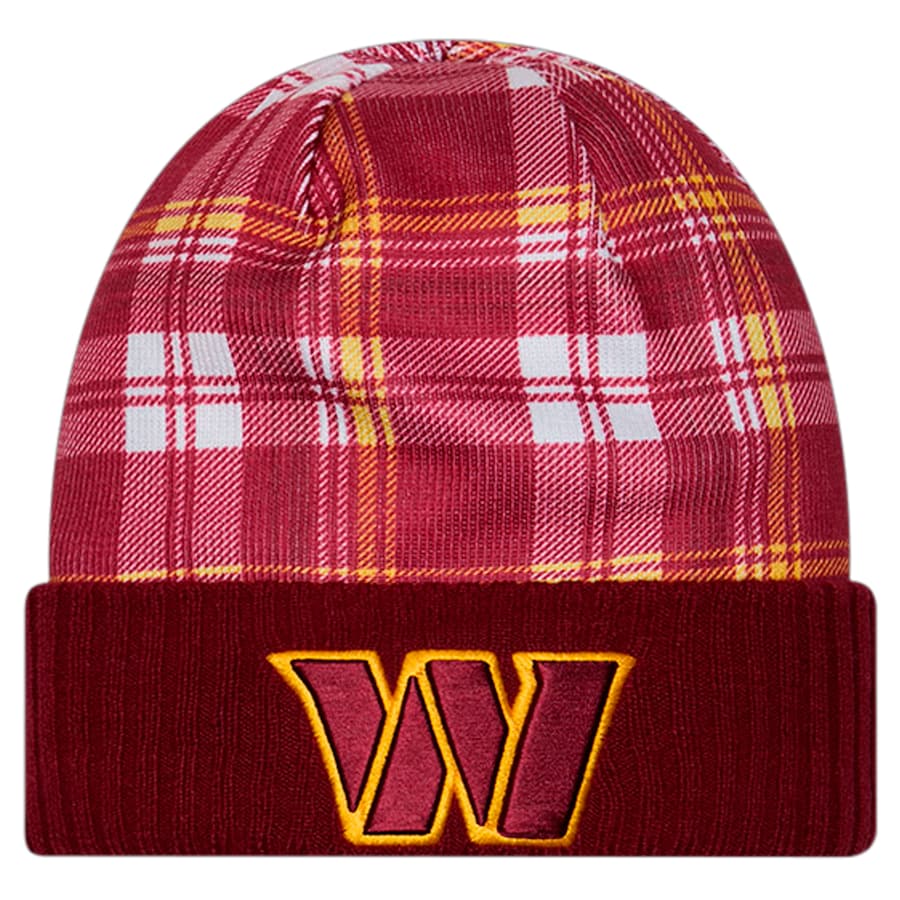 New Era Washington Commanders Burgundy Sideline Statement Cuffed Knit Hat - Sports Collectibles, Sports Memorabilia, Sports Fan Shop, Sports Gifts