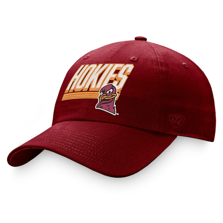 Top of the World Virginia Tech Hokies Maroon Slice Adjustable Hat - Sports Gifts, Sports Memorabilia, Sports Collectibles, Fan Shop