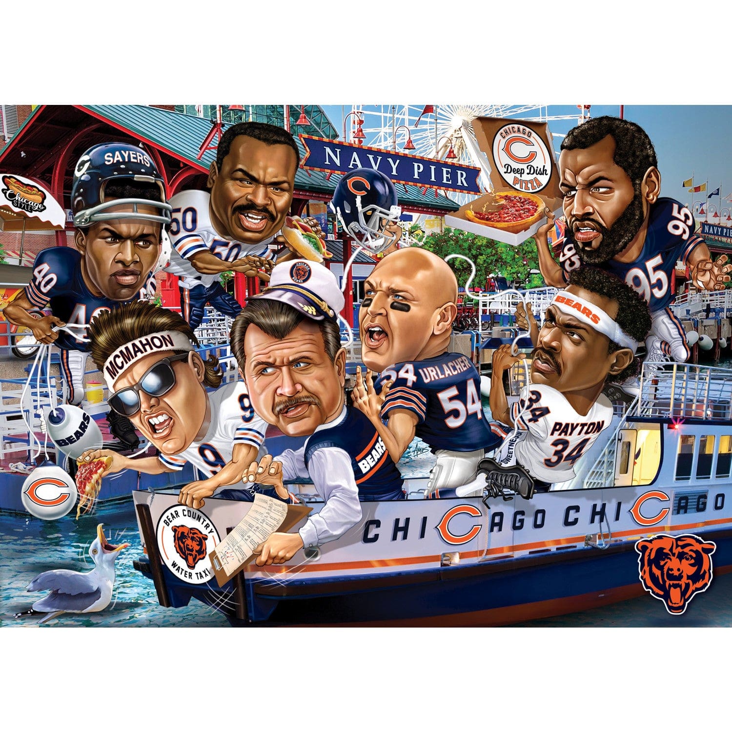 Chicago Bears All-Time Greats 500-Piece Jigsaw Puzzle - Sports Gifts, Sports Memorabilia, Sports Collectibles, Fan Shop