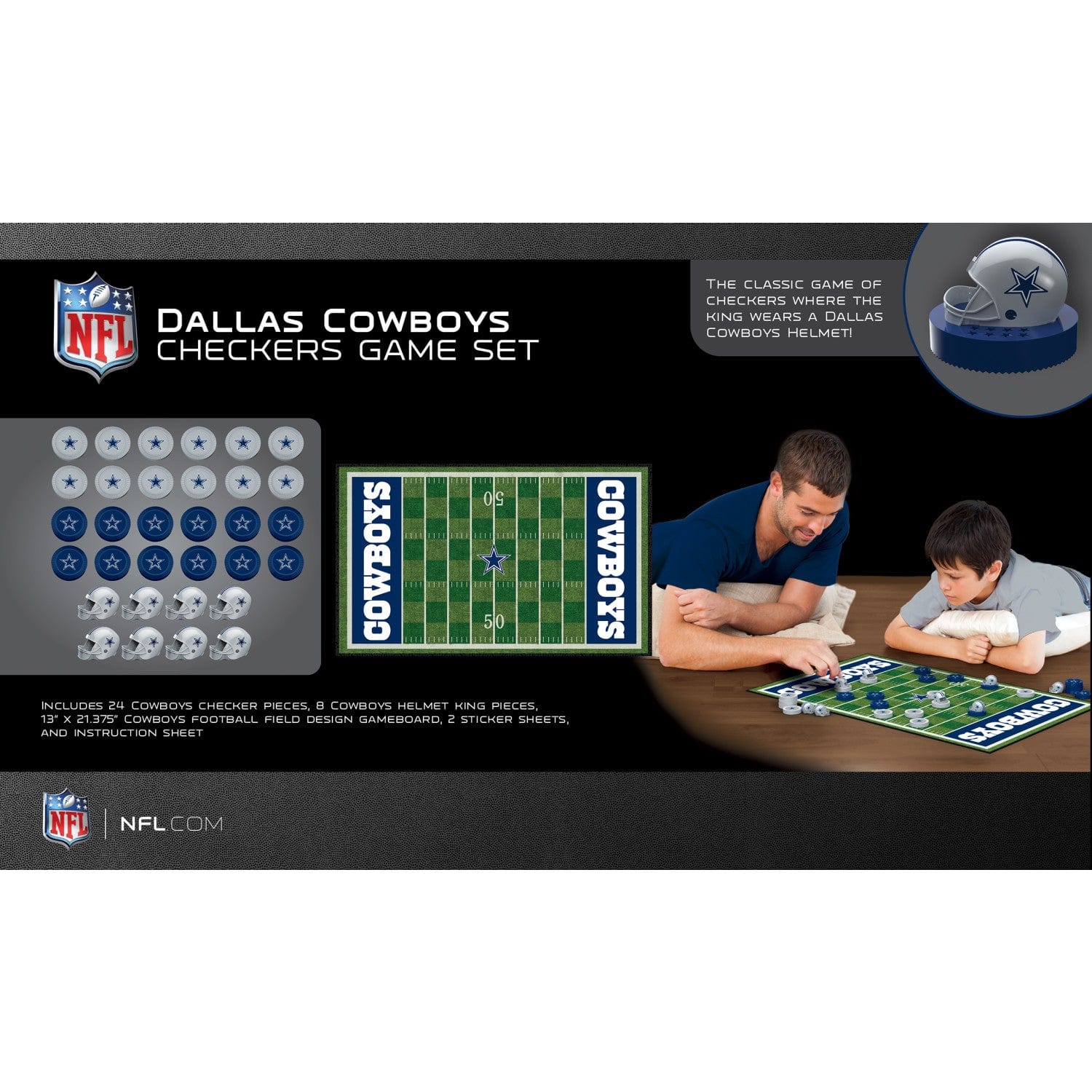 Dallas Cowboys Checkers Game - Sports Gifts, Sports Memorabilia, Sports Collectibles, Fan Shop
