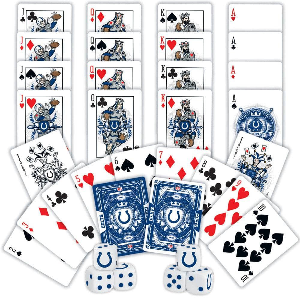 Indianapolis Colts - 2-Pack Playing Cards & Dice Set