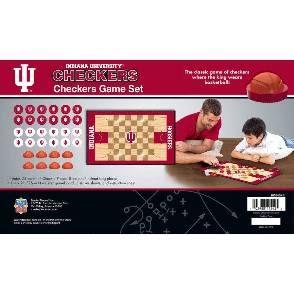 Indiana Hoosiers Checkers Game - Sports Gifts, Sports Memorabilia, Sports Collectibles, Fan Shop